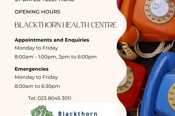 Revised telephone line opening times